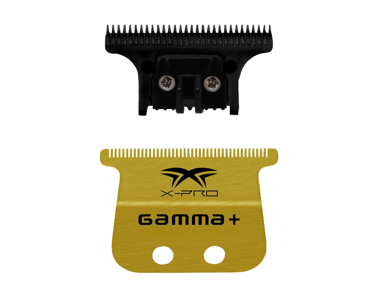 健康アクセサリー gamma PRO X-Pro Wide Gold Titanium Fixed Blade & DLC The One Cutting Trimmer