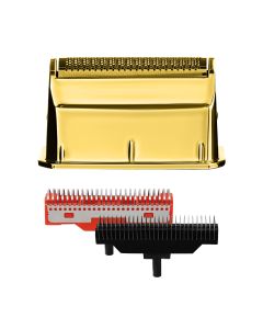 Gold Titanium Single Foil Head with Echo and Forged Cutters for the Uno Shaver